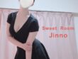 a woman in a black dress